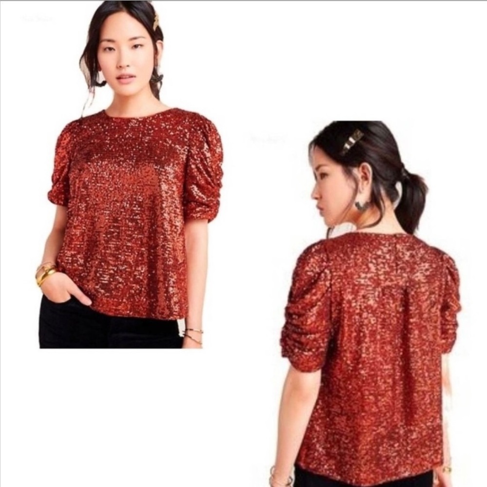 Anthropologie Marie Sequin Top